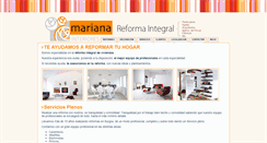 Desktop Screenshot of marianainteriores.com